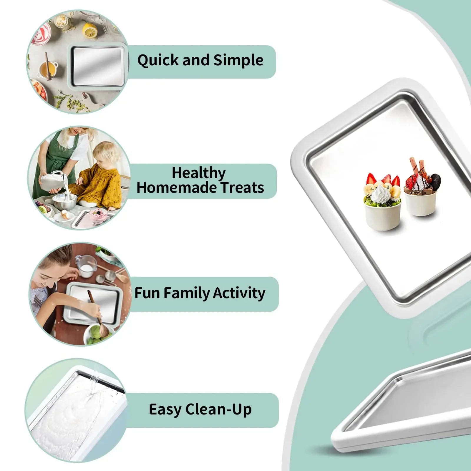 RollCraft™ DIY Rolled Ice Cream Maker | Make Thai-Style Ice Cream at Home