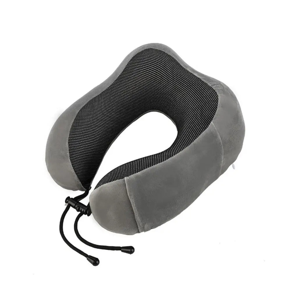 Memory Foam Travel Pillow Neck Support Cushion Without Carry Bag Ear Plugs Mask