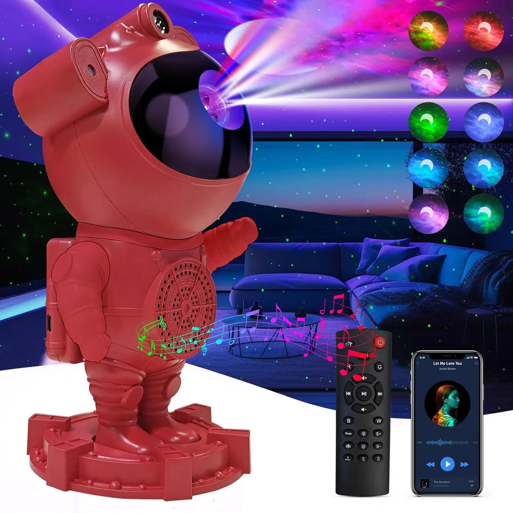 Astronaut Galaxy Projector Lamp - Star Projector Light, Bluetooth Speaker, Star and Moon Galaxy Lights for Bedroom with  remote