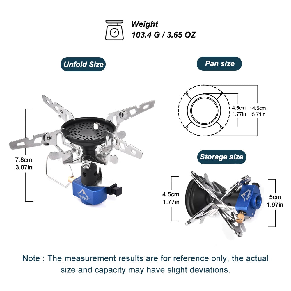 Outdoor Camping Gas Burner Outdoor Stove 3300W with igniter Camping Equipment Portable Tourist  Survival Bushcraft Kitchen